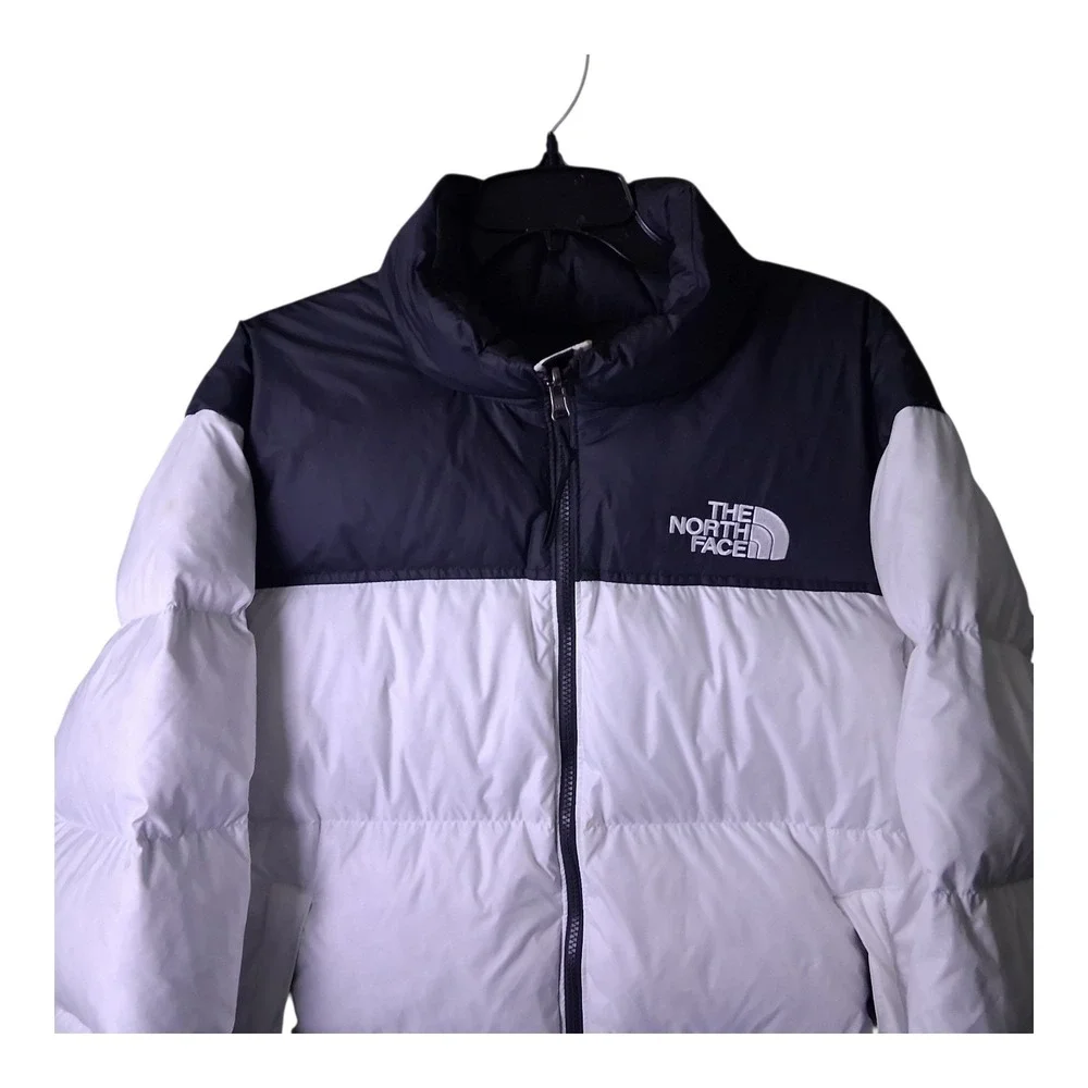 The North Face Men's Large 1996 Retro Nuptse Jacket 700 Down White & Black